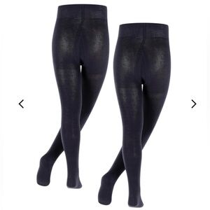 Falke Family 2-Pack Kids Tights Black size 4-6 New with tags